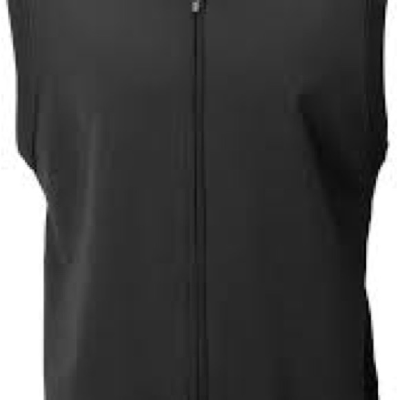 Men's Greg Norman XL Knit Sweater Vest Black Zipper Cotton Windbreaker Lining - Picture 6 of 11